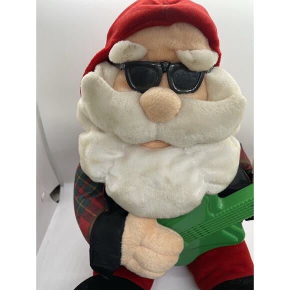 Vintage Musical Santa Claus Plush Stuffed Animal Toy TL Toys 1993 - Picture 3 of 7